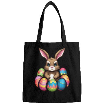 Discover Easter Bunny Rabbit Colorful Eggs Easter Egg Hunt Bags