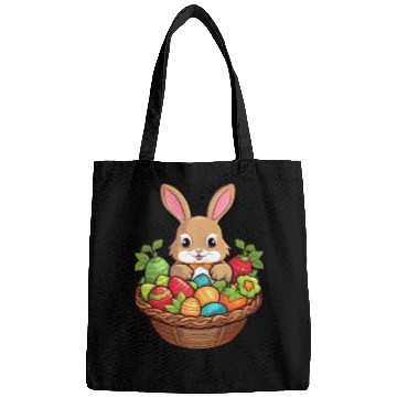 Discover Easter Bunny Rabbit Easter Day Egg Basket Bags