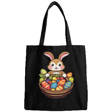 Discover Easter Bunny Rabbit Easter Day Egg Basket Bags