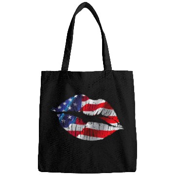 Discover Flag Lips, Patriotic Lips, USA Lips Bags