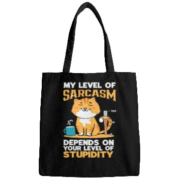 Discover Sarcasm vs. Stupidity - Witty Response Bags