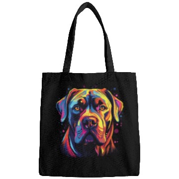 Discover Watercolor Colorful Cane Corso Bags