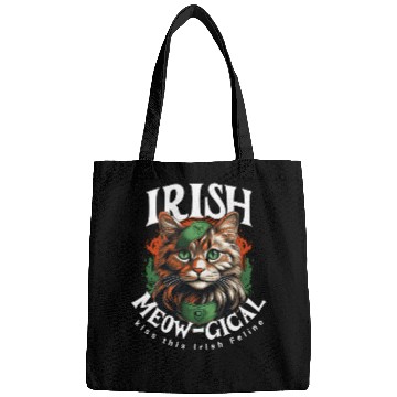 Discover IRISH MEOW-GICAL CAT Feline Kitty Design Bags