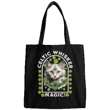 Discover CELTIC WHISKER MAGIC Feline Kitty Design Bags
