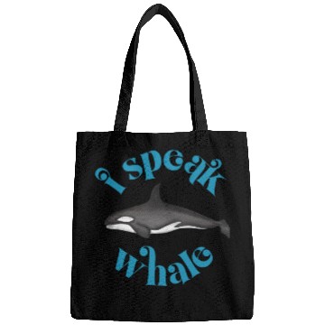Discover Cute I Speak Whale Orca Killer Whale Retro Style Bags