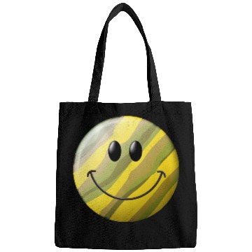 Discover Camo Smiling Happy Face Bags