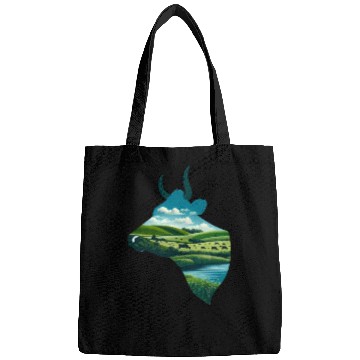 Discover Nature in Cow Pattern Bags