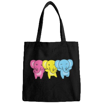 Discover Pansexual Flag Pride Lgbtq Cute Elephant Bags
