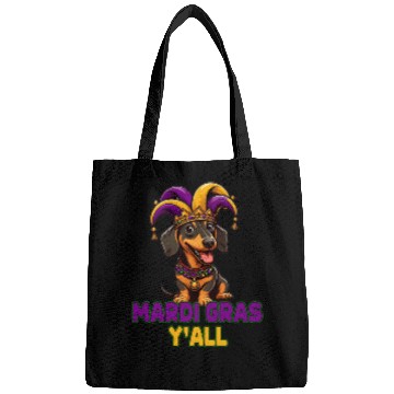 Discover Mardi Gras Dachshund Bags