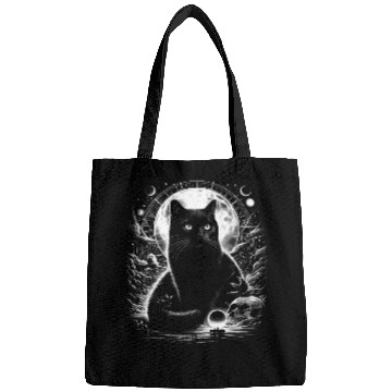 Discover Scary Horror Black Cat Bags