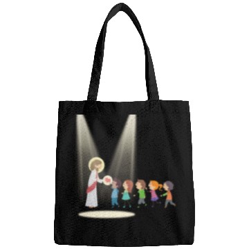 Discover sacred heart of jesus Bags