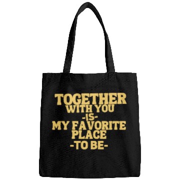 Discover Funny romantic couple saying fun together forever Bags