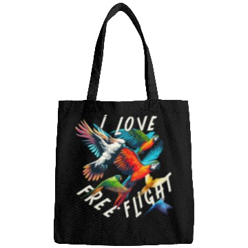 Discover I Love Free Flight Free Flying Parrot Bird Train Bags