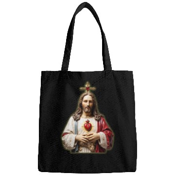 Discover sacred heart of jesus Bags