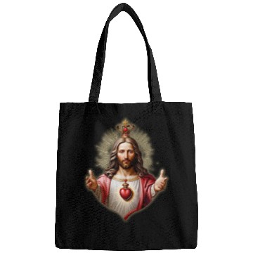 Discover sacred heart of jesus Bags