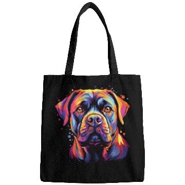 Discover Watercolor Colorful Cane Corso Bags