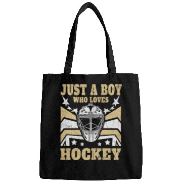 Discover Funny Ice Hockey - Just a Boy who loves Hockey Bags