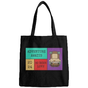 Discover Adventure Awaits So Does Love Bags