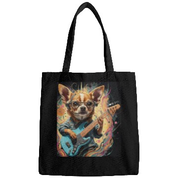 Discover Chihuahua Playing Guitar Bags