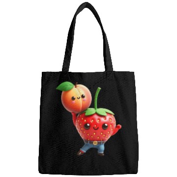 Discover Dancing strawberry with peach Bags