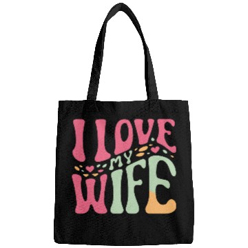 Discover I love my wife Bags
