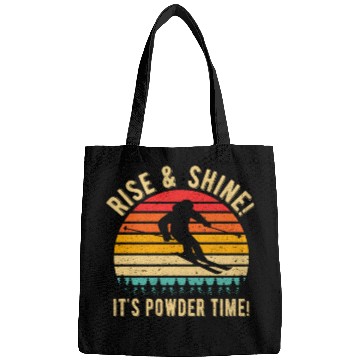 Discover Vintage Sunset 80s Ski Funny Cute Winter Retro Bags