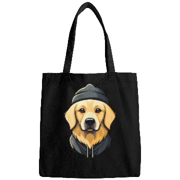 Discover Golden Retriever with cap Bags
