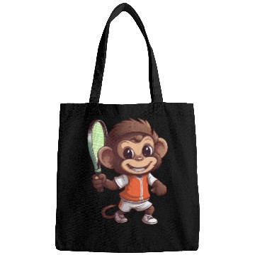 Discover Monkeys in Tennis and Badminton Duel - Hilarious Bags