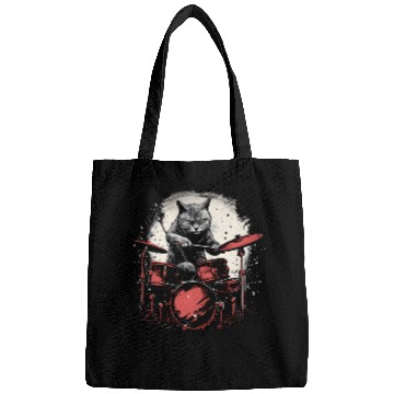 Discover Paws and Percussion Cat Drummer,cats lovers Bags