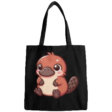 Discover Playful Platypus Cartoon Bags