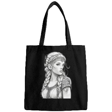 Discover Viking female hairstyles grayscale Bags