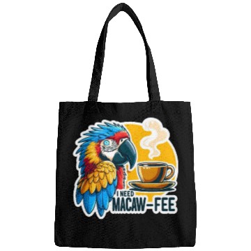 Discover Blue Gold Macaw Macaw-Fee Coffee Lover Bags