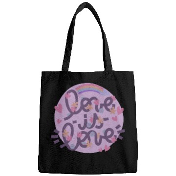Discover love is love Bags