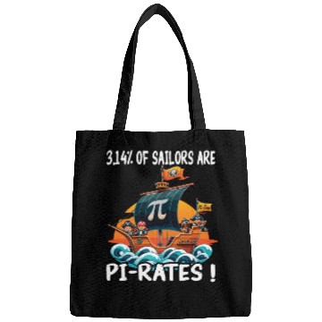 Discover Pi Day 3.14 Pirate Style Math Symbol Fun Design Bags