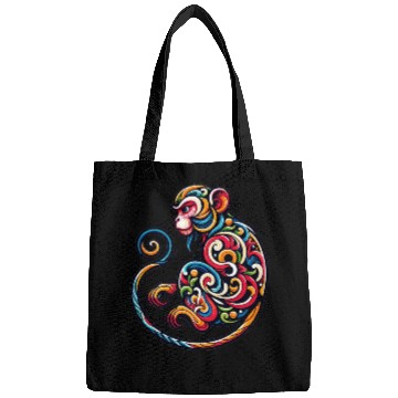 Discover Elegant Monkey Chinese Zodiac Artistic Bags