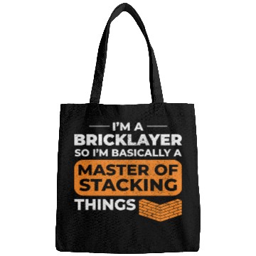 Discover Master of Stacking Humorous Bricklayer Brick Mason Bags