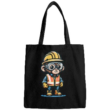 Discover Cute Monkey Construction Worker Bags