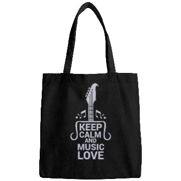 Discover Keep Calm and Music Love Bags