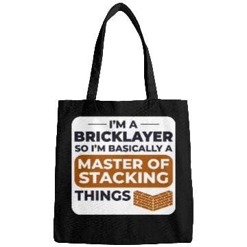 Discover Master of Stacking Humorous Bricklayer Brick Mason Bags