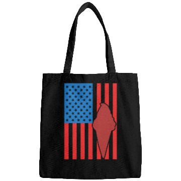 Discover Ice Cream US Flag Bags