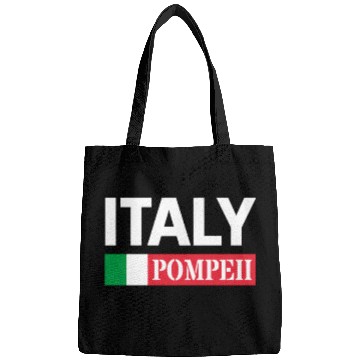 Discover Italy Flag Pompeii Conservation Volcanic Eruption Bags