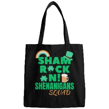Discover shamrockin shenanigans drinking st Patrick's day Bags