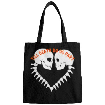 Discover Skulls Till Death Do Us Part Heart © Bags