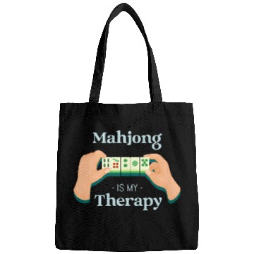 Discover Mahjong Is My Therapy Bags
