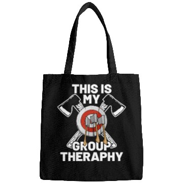 Discover This Is My Group Therapy Axe Thrower Axe Throwinga Bags