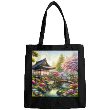 Discover Spring Serenity in Japanese Garden Bags