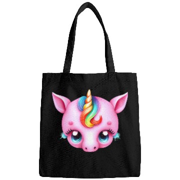 Discover Pink Baby Rainbow Unicorn Head Bags