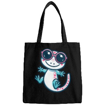 Discover Playful Lizard Cartoon Bags