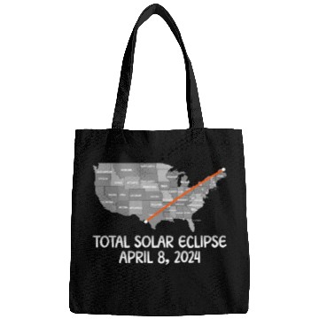 Discover Total Solar Eclipse April 8 2024 USA Map Totality Bags