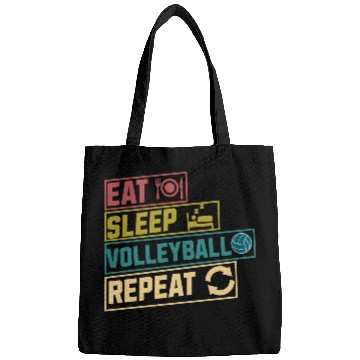 Discover Eat sleep volleyball repeat hobby Bags